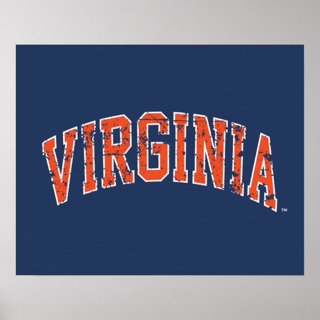 Poster Virginia Wordmark désorganisé (Devant)