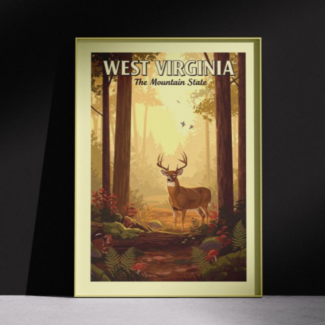 Poster Virginie-Occidentale vintage (Créateur téléchargé)
