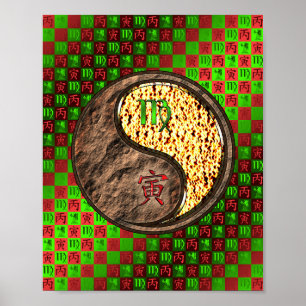 Poster Virgo & Fire Tiger