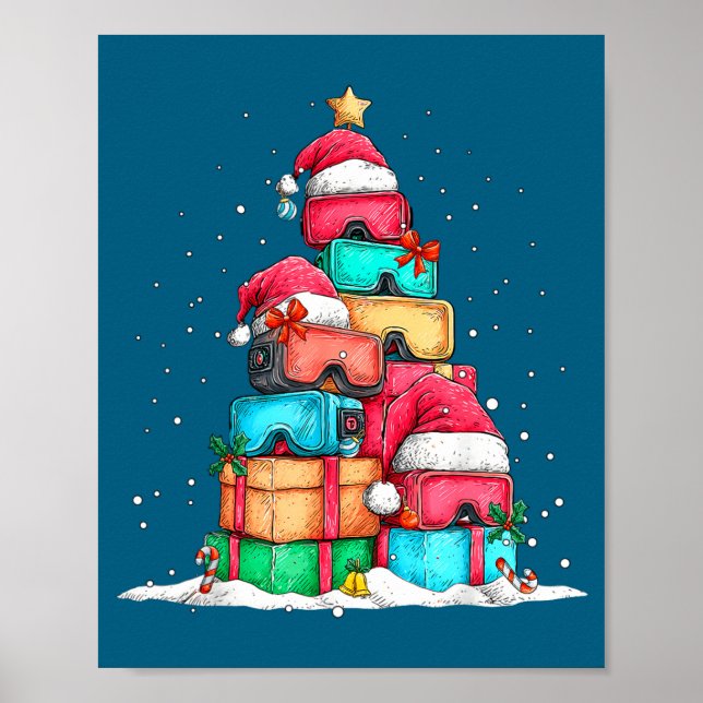 Poster Virtual Reality Vr Gles Le Gaming Old School Gamer (Devant)