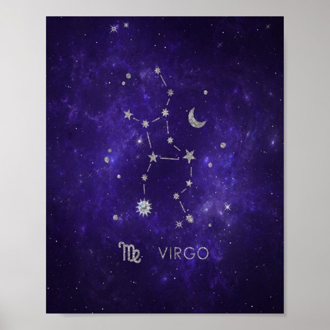 Poster Virus pourpre zodiaque | Horoscope d'astrologie co (Devant)