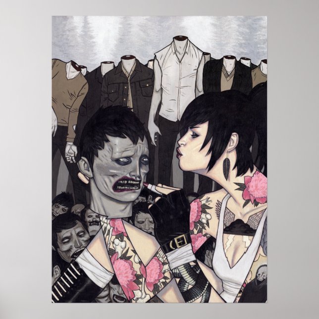 Poster Visage baisé (Devant)