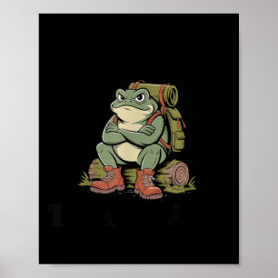 Poster Visage de crapaud au repos drôle de crapaud grinch