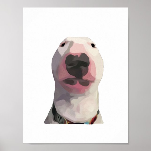 Poster Visage de mème de dessin PupperNelson (Devant)