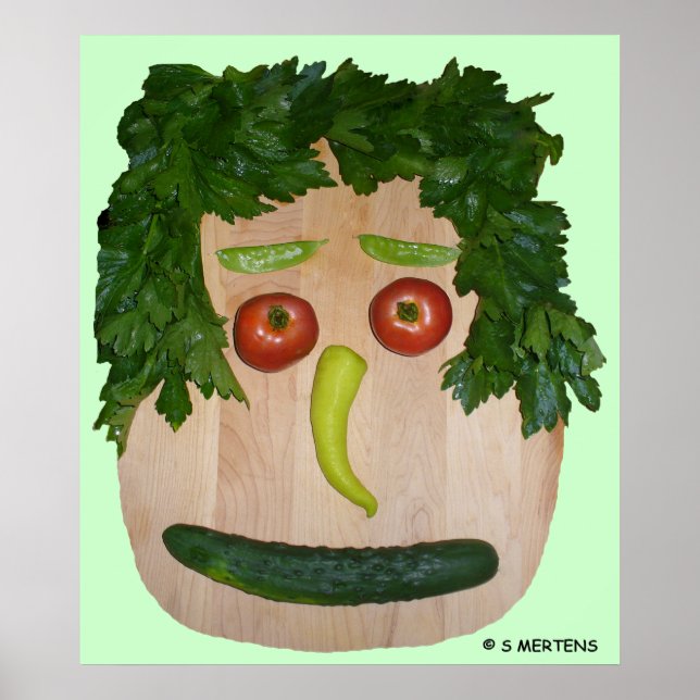 Poster Visage de Veggie (Devant)