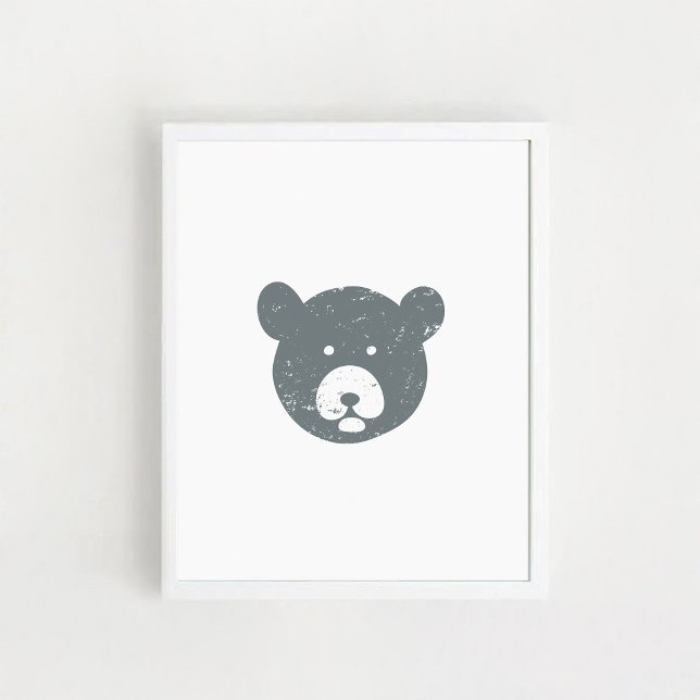 Poster Visage d'ours (Créateur téléchargé)