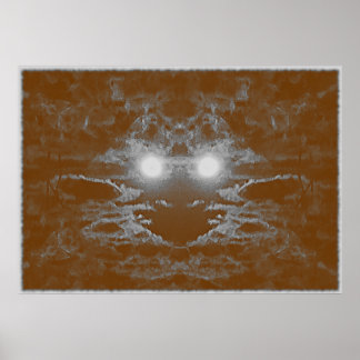 Poster Visage éthérique : vestiges du temps