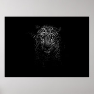 POSTER VISAGE LÉOPARDE