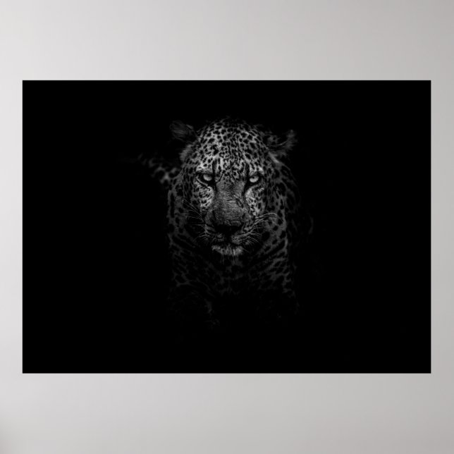 POSTER VISAGE LÉOPARDE (Devant)