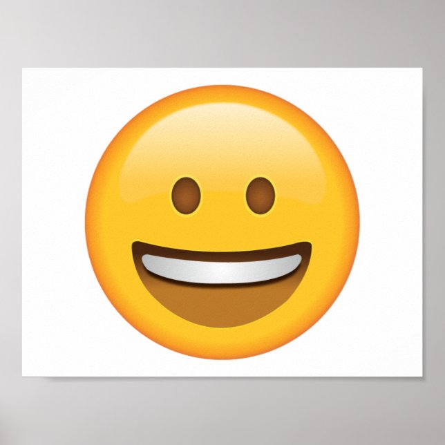 Poster Visage souriant - Emoji (Devant)