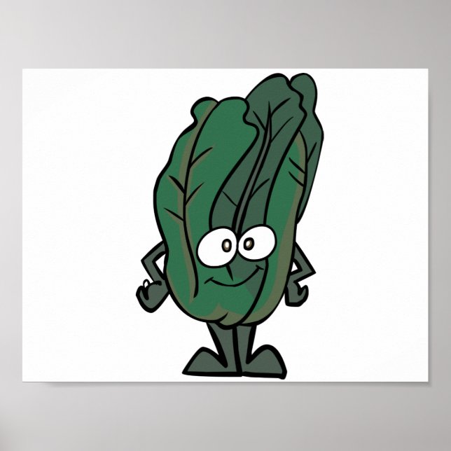 Poster Visage Spinach (Devant)