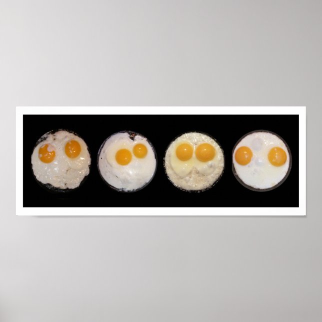 Poster Visages des oeufs (Devant)