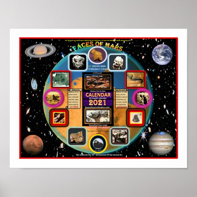 Poster Visages Mars (Devant)