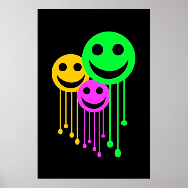 Poster Visages souriants (Devant)