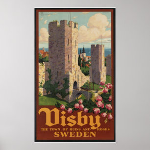 Poster Visby Suède