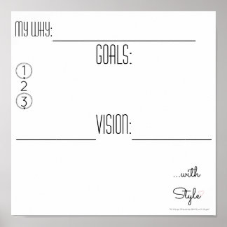 Poster Vision Board...avec style