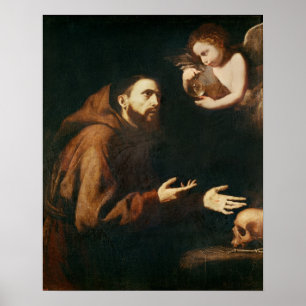 Poster Vision de St Francis d'Assisi
