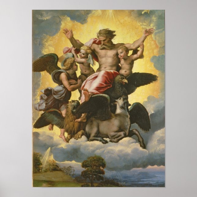 Poster Vision d'Ezekiel, c.1518 (Devant)