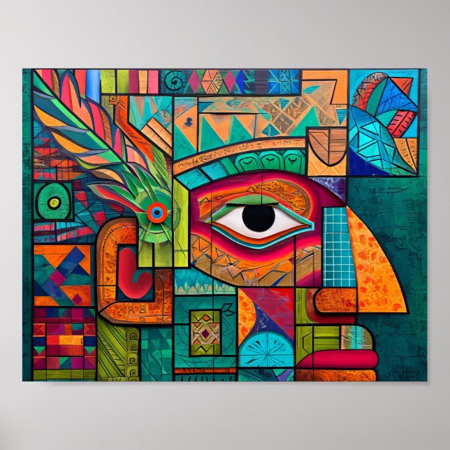 Poster Vision maya moderne : les époques Abstraites se he (Devant)