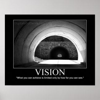 Poster VISION - Tunnel (Motivationnel)