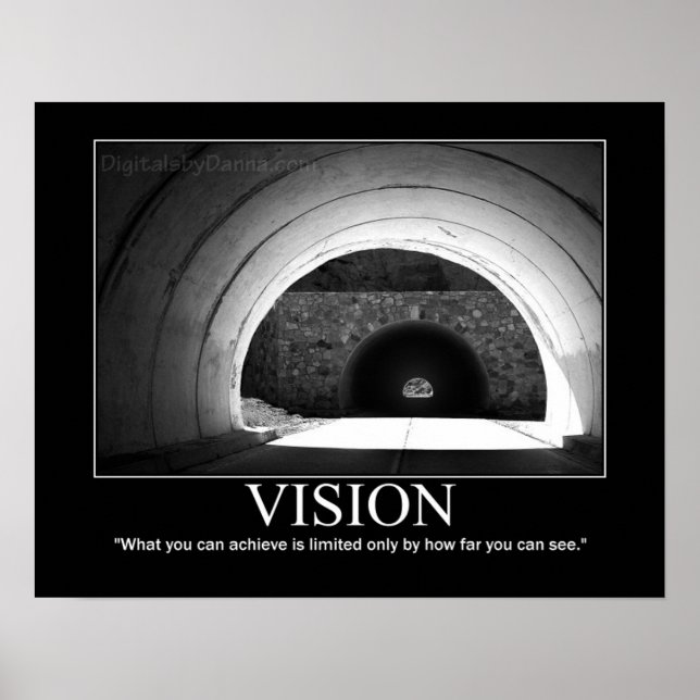 Poster VISION - Tunnel (Motivationnel) (Devant)