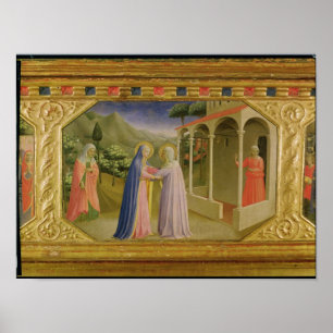 Poster Visitation, de l'Annonciation predella