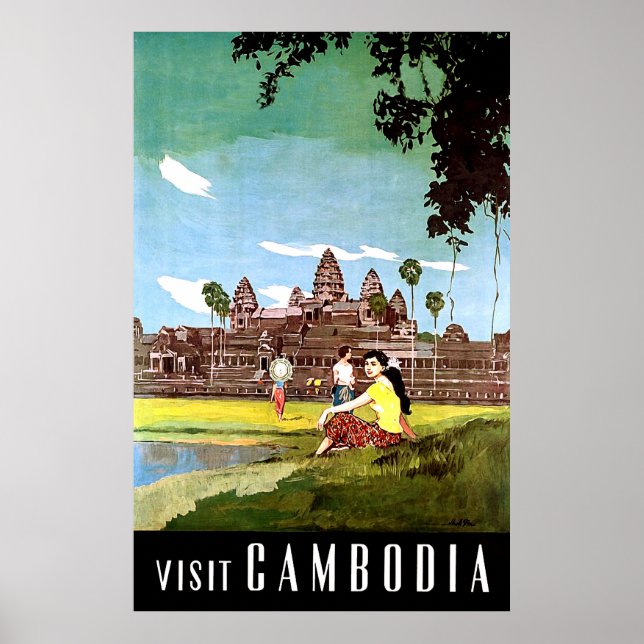 Poster Visite au Cambodge (Devant)