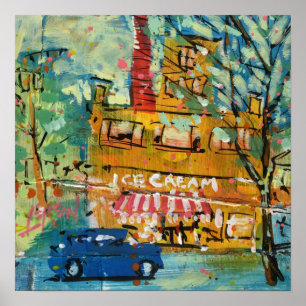 Poster Visite de glacier Peinture / Artiste Larry Lerew