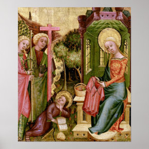 Poster Visite de l'Ange, c. 1400-10 par Maître Bertram