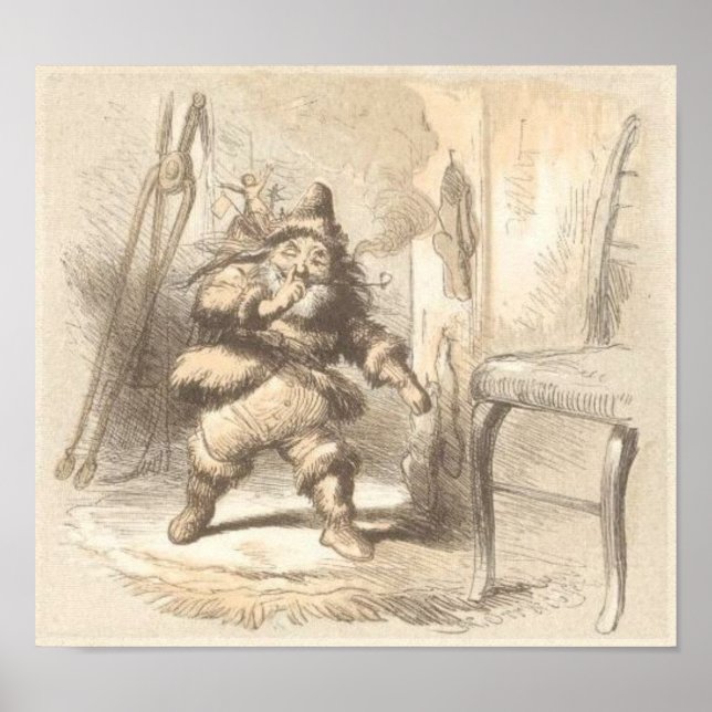 Poster Visite de l'artiste de Saint-Nicolas F.O.C. Darley (Devant)