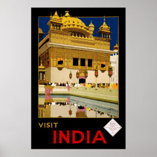 Poster Visite de l'Inde