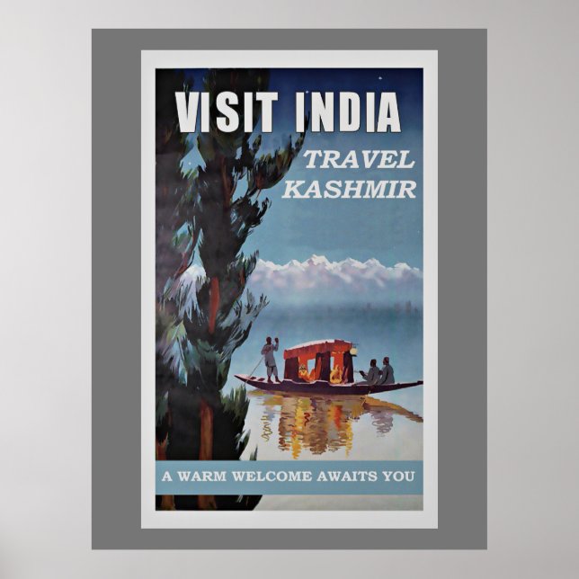 Poster Visite de l'Inde (Devant)