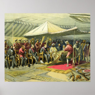 Poster Visite de retour du Viceroy au Maharajah o