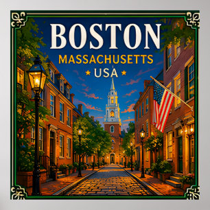 Poster 🍁 Visite historique de Boston Massachusetts 🍁