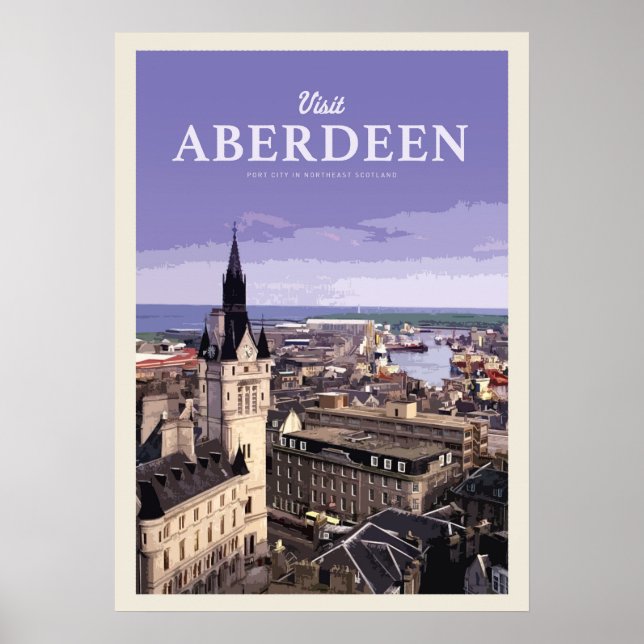 Poster Visiter Aberdeen (Devant)
