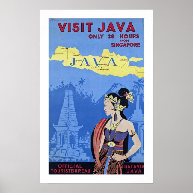 Poster Visiter Java (Devant)