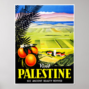 Poster Visiter la Palestine ~ Voir la beauté ancienne res