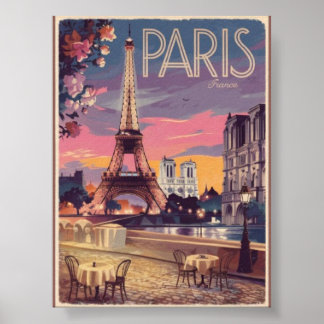 Poster Visiter Paris