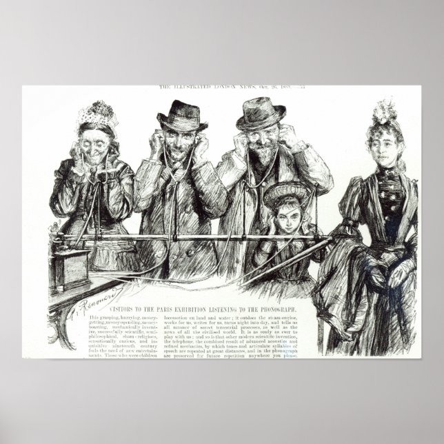 Poster Visiteurs de l'Exposition de Paris (Devant)