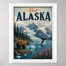 Visitez Alaska Voyage Vintage