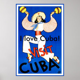 Poster Visitez Cuba !