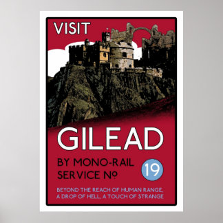 Poster Visitez Gilead La Tour Sombre