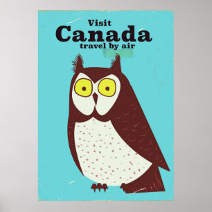 Poster Visitez l'affiche de la Chouette du Canada