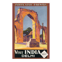 Visitez l'affiche Vintage voyage de India Delhi