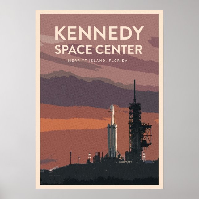 Poster Visitez le Kennedy Space Center (Devant)
