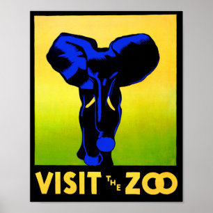 Poster Visitez Le Zoo ! !