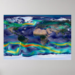 Poster Visualisation Des Vents Mondiaux.