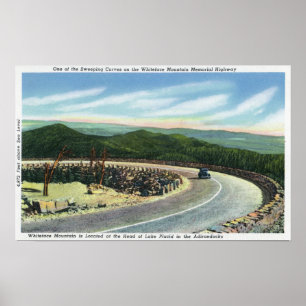 Poster Visualiser une courbe de balayage de la route comm
