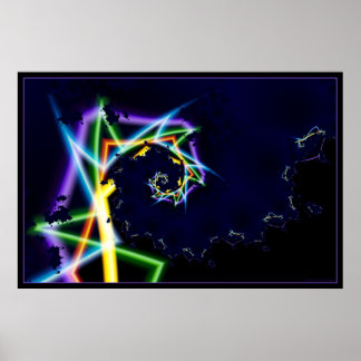 Poster vitesse de distorsion néon 2