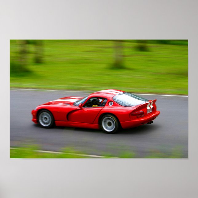 Poster Vitesse de Dodge Viper (Devant)